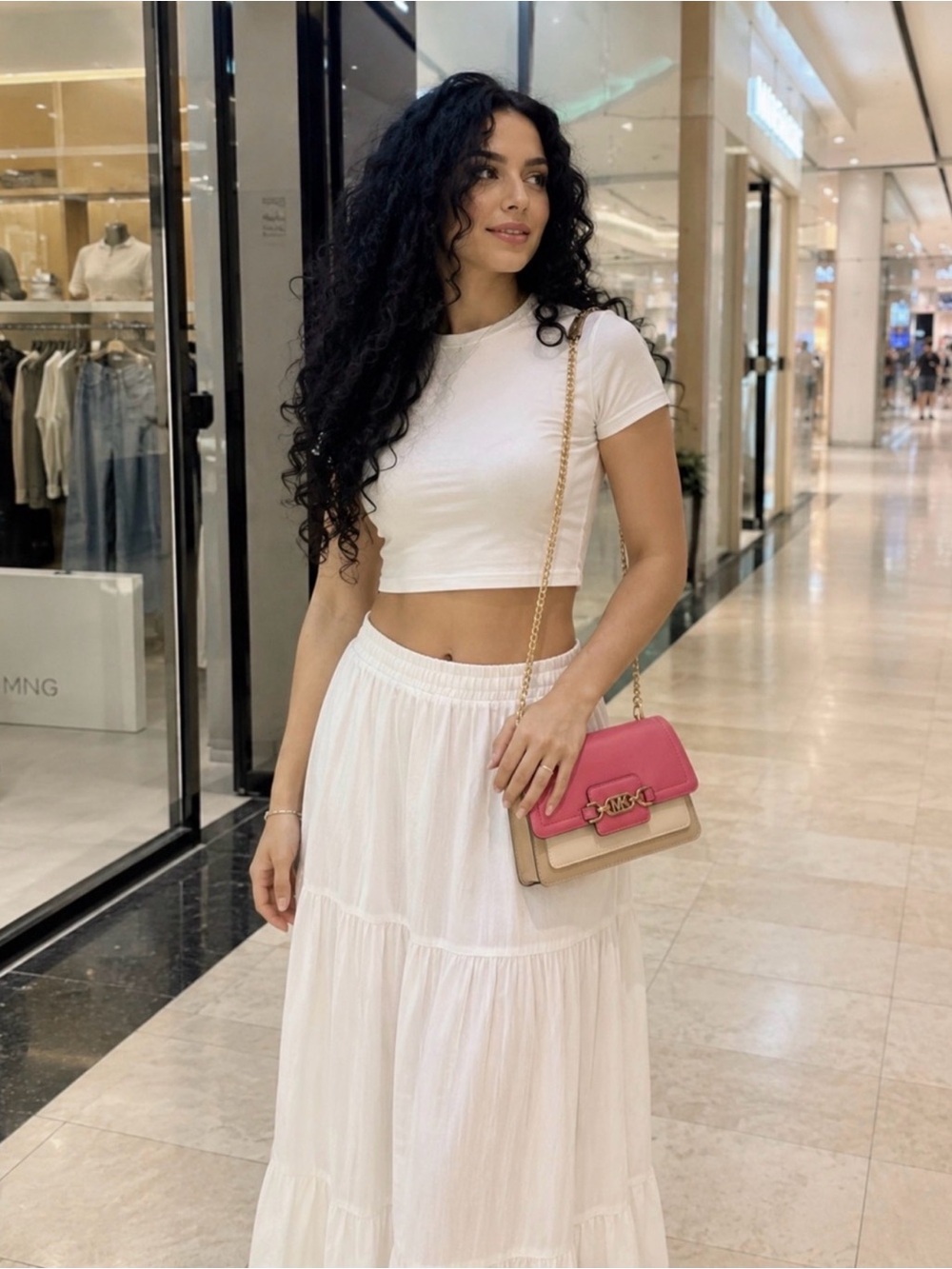 New Michael Kors pink crossbody bag